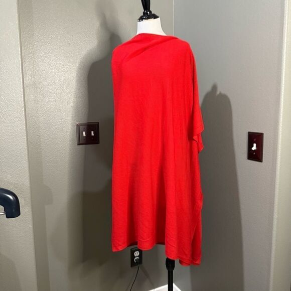 IMAN Soft N' Chic Multi-Wear Sweater Knit Wrap - 779-020 Red NEW poncho - Picture 4 of 15